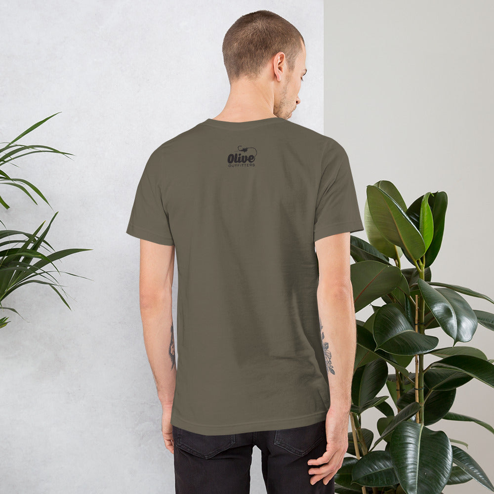 Unisex t-shirt - Make Fly Fishing Great Again - in Army